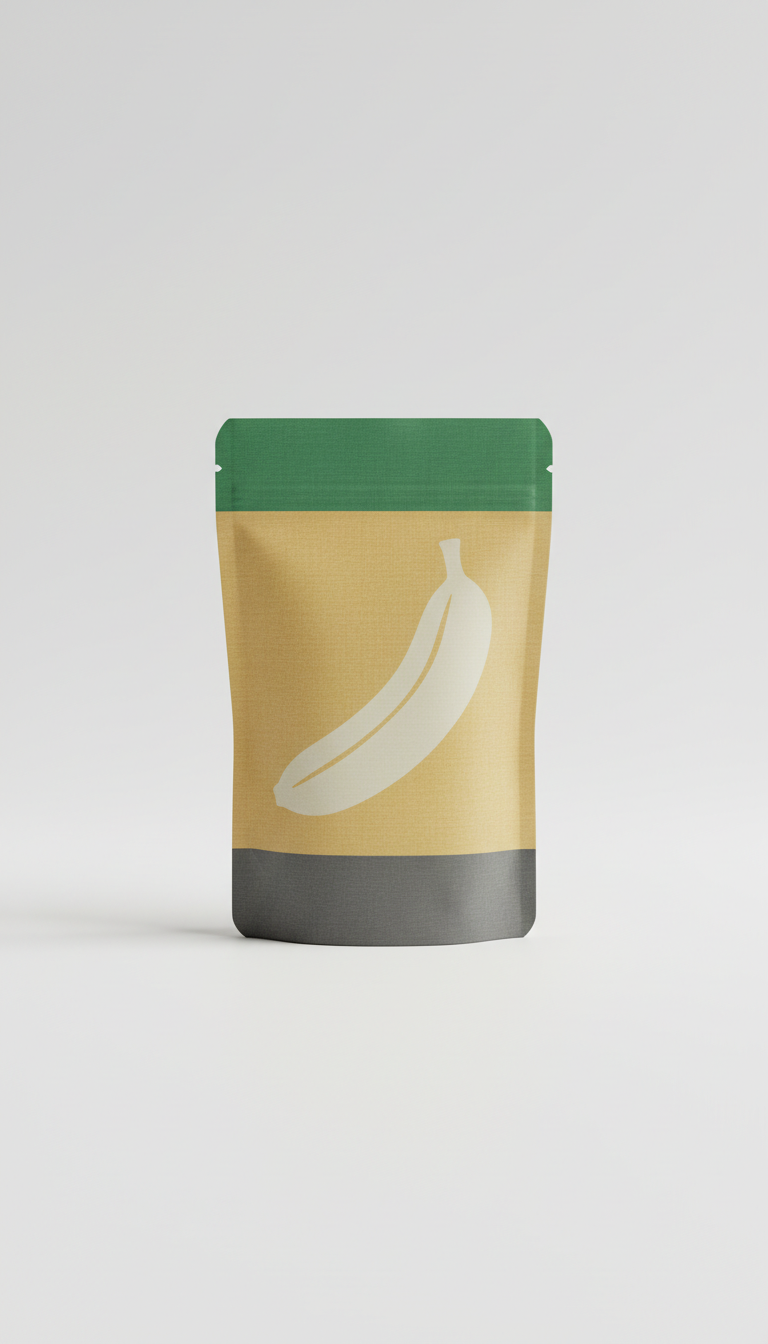 Getrocknete Bio-Bananen Originalbeutel