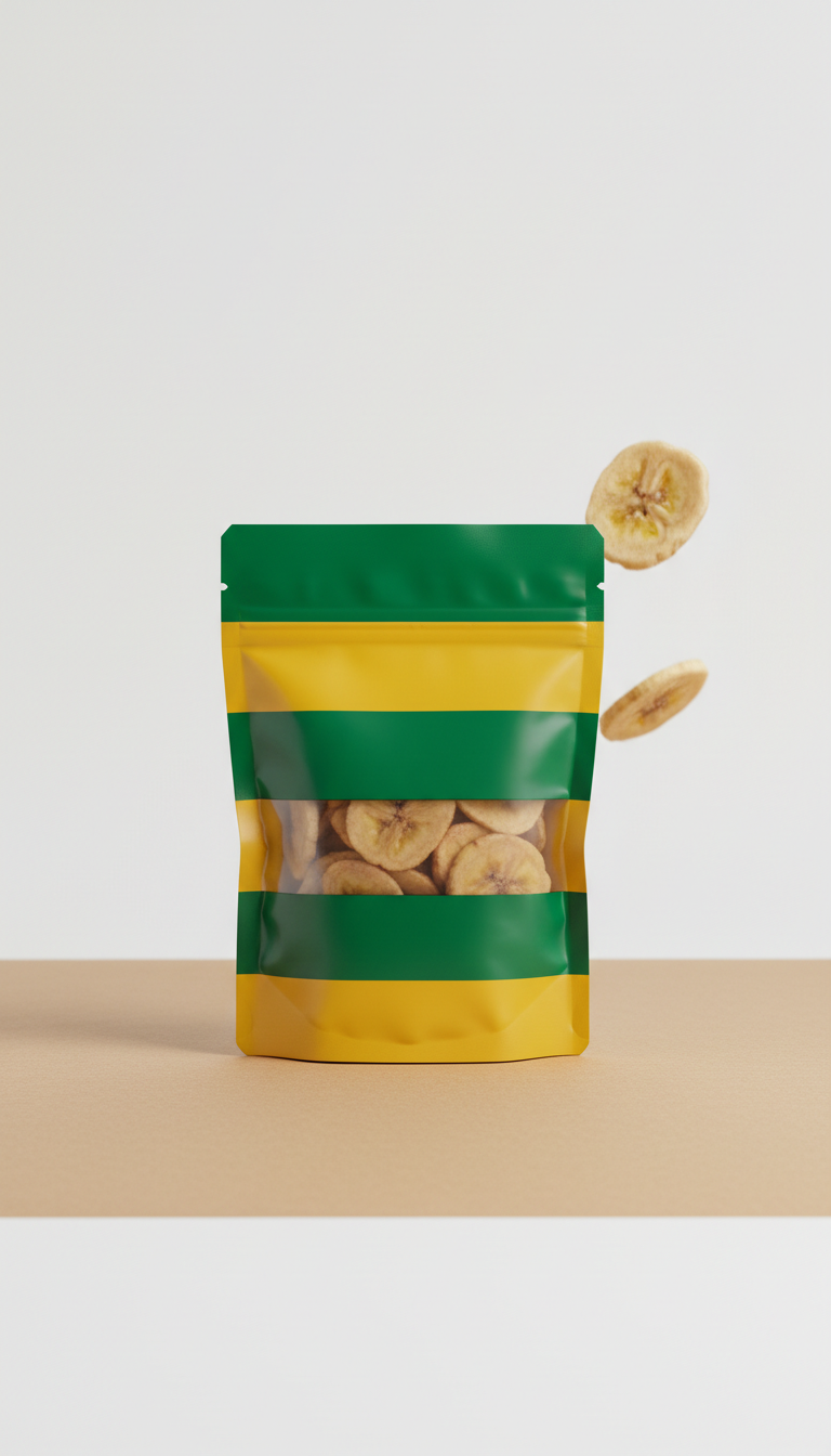 Familienbeutel wiederverschließbar, Bio-Banane